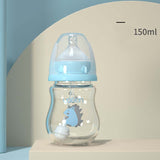 Glass Baby Bottle with Silicone Sleeve & Handle