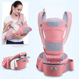 3-in-1 Ergonomic Baby Carrier with Hip Seat