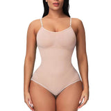 Women's Seamless Shapewear Bodysuit with Wide Waistband