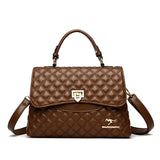 Women's Diamond Quilted Crossbody Shoulder Bag