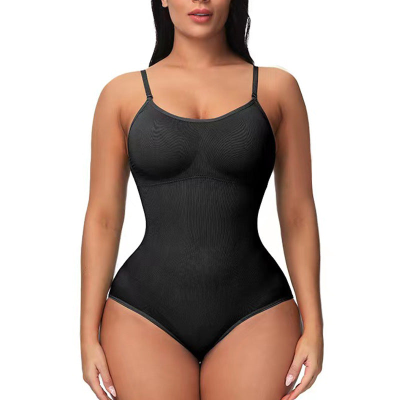Women's Seamless Shapewear Bodysuit with Wide Waistband