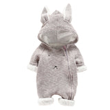 Baby Hooded Velvet Jumpsuit