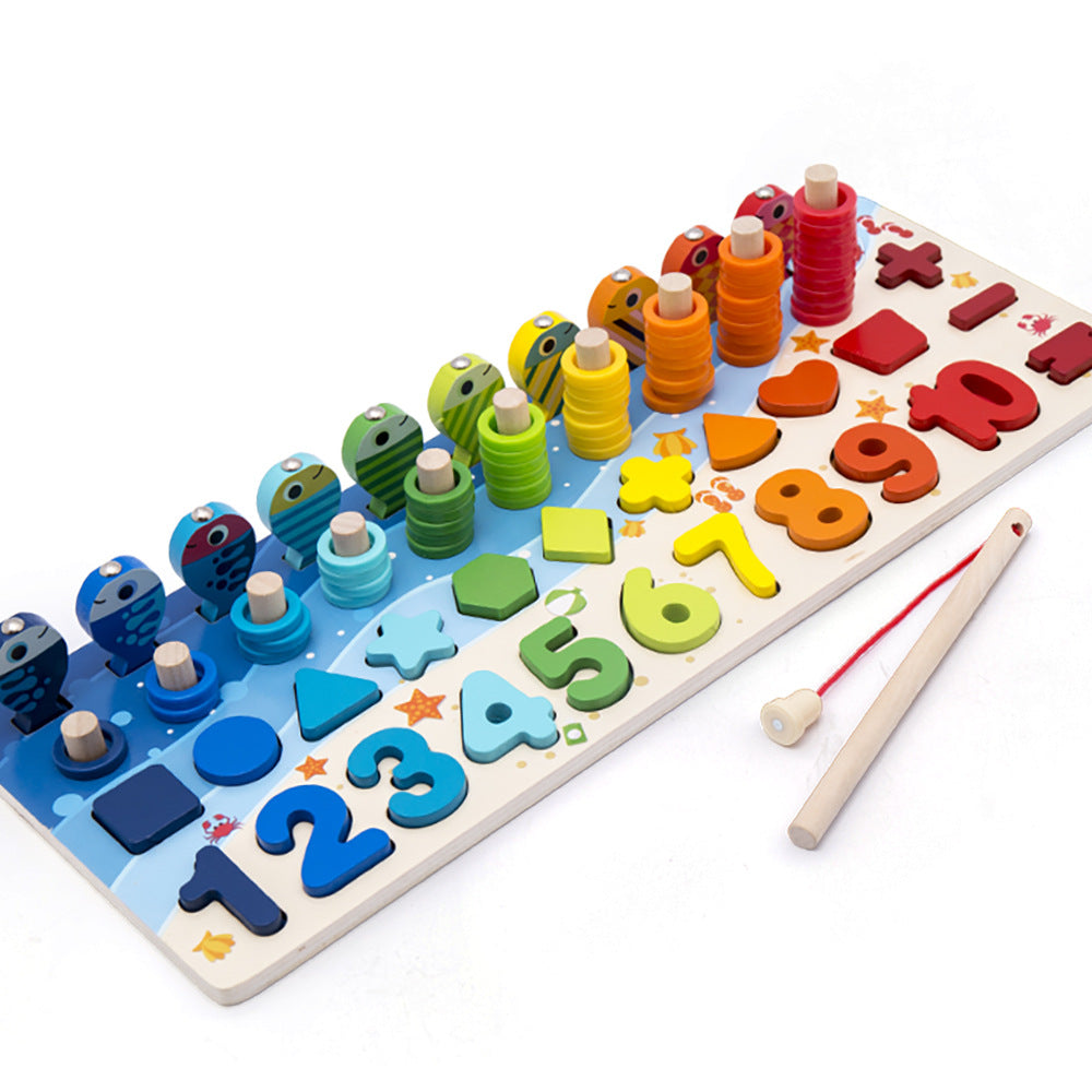 Wooden Alphabet & Number Puzzle Board for Kids