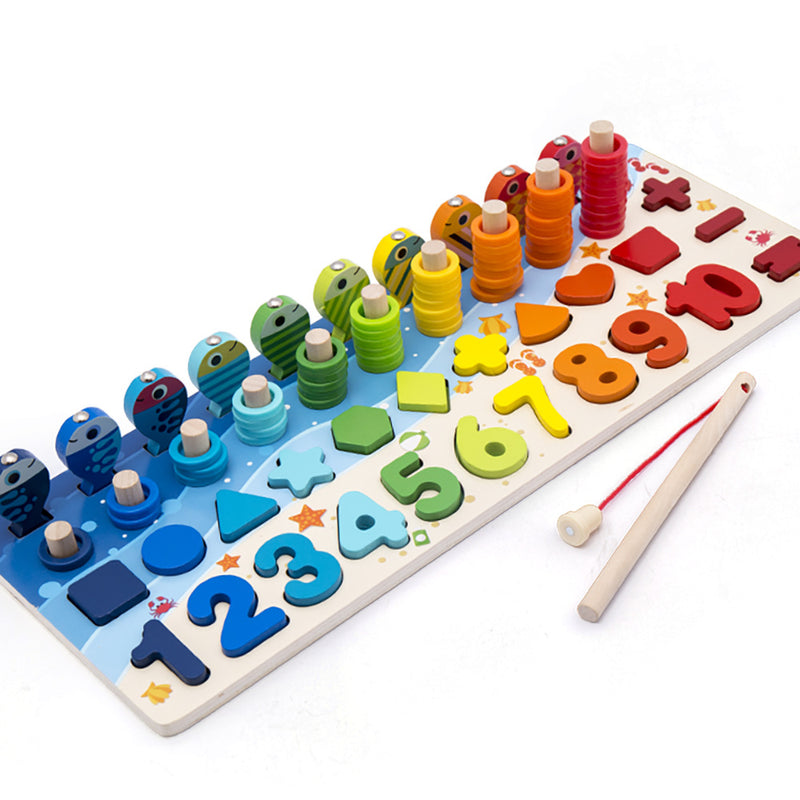 Wooden Alphabet & Number Puzzle Board for Kids