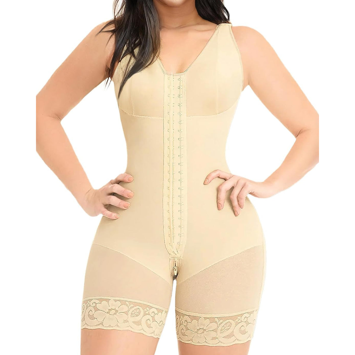 Women's Zip-Up Full Body Shapewear Bodysuit