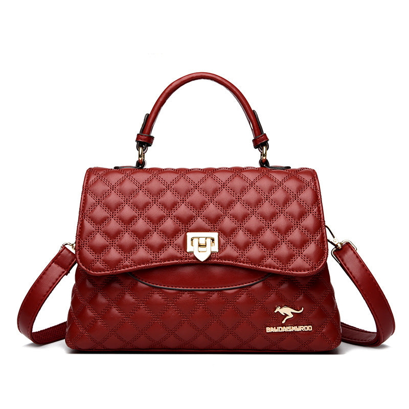 Women's Diamond Quilted Crossbody Shoulder Bag