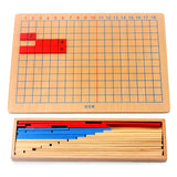 Montessori Wooden Subtraction Strip Board – Kindergarten Math Learning Abacus Frame for Kids