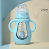 Glass Baby Bottle with Silicone Sleeve & Handle
