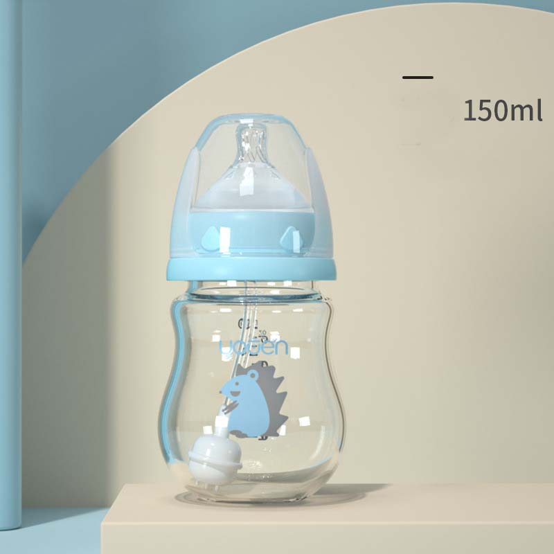 Glass Baby Bottle with Silicone Sleeve & Handle