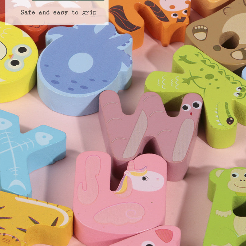 Wooden Animal Alphabet Puzzle