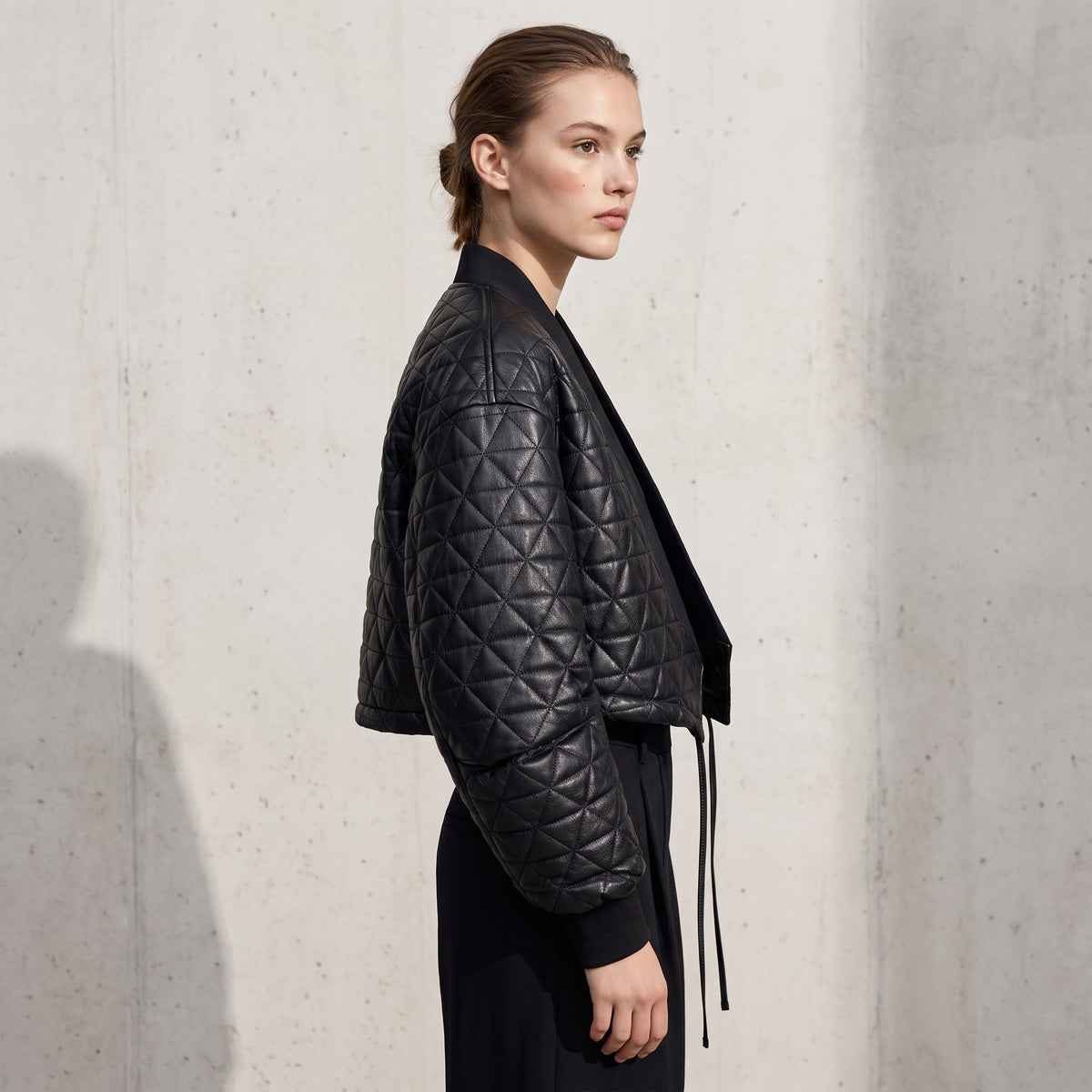Quilted Cropped Jacket