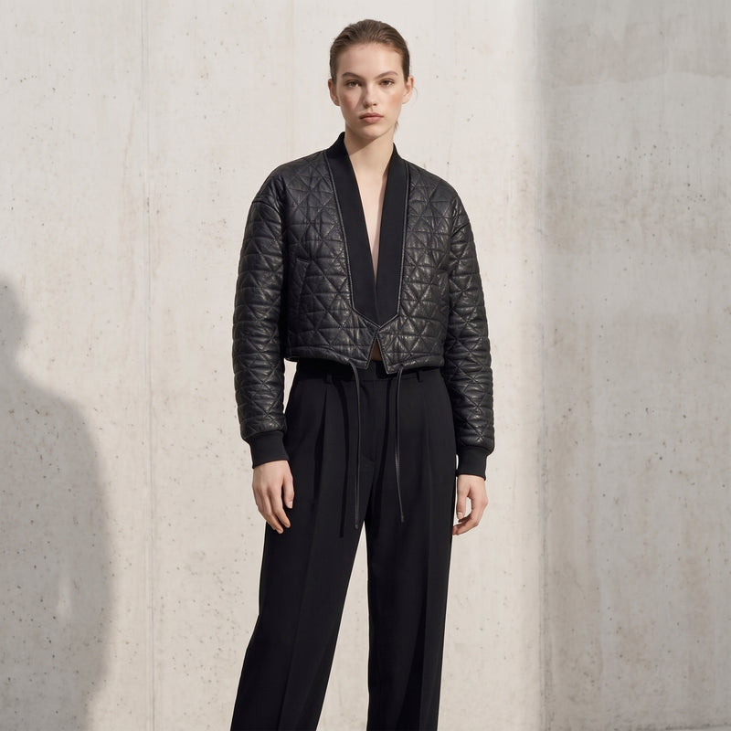 Quilted Cropped Jacket