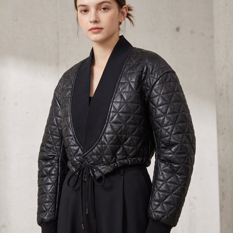 Quilted Cropped Jacket