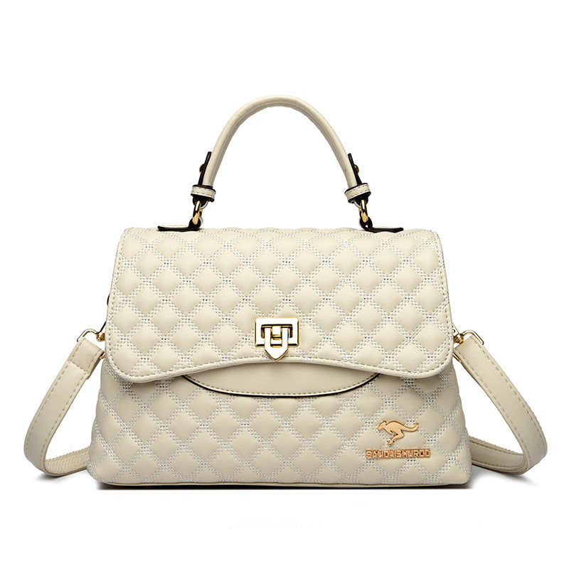 Women's Diamond Quilted Crossbody Shoulder Bag