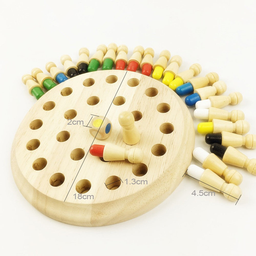 Wooden Memory Match Stick Game