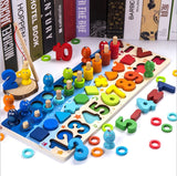 Wooden Alphabet & Number Puzzle Board for Kids