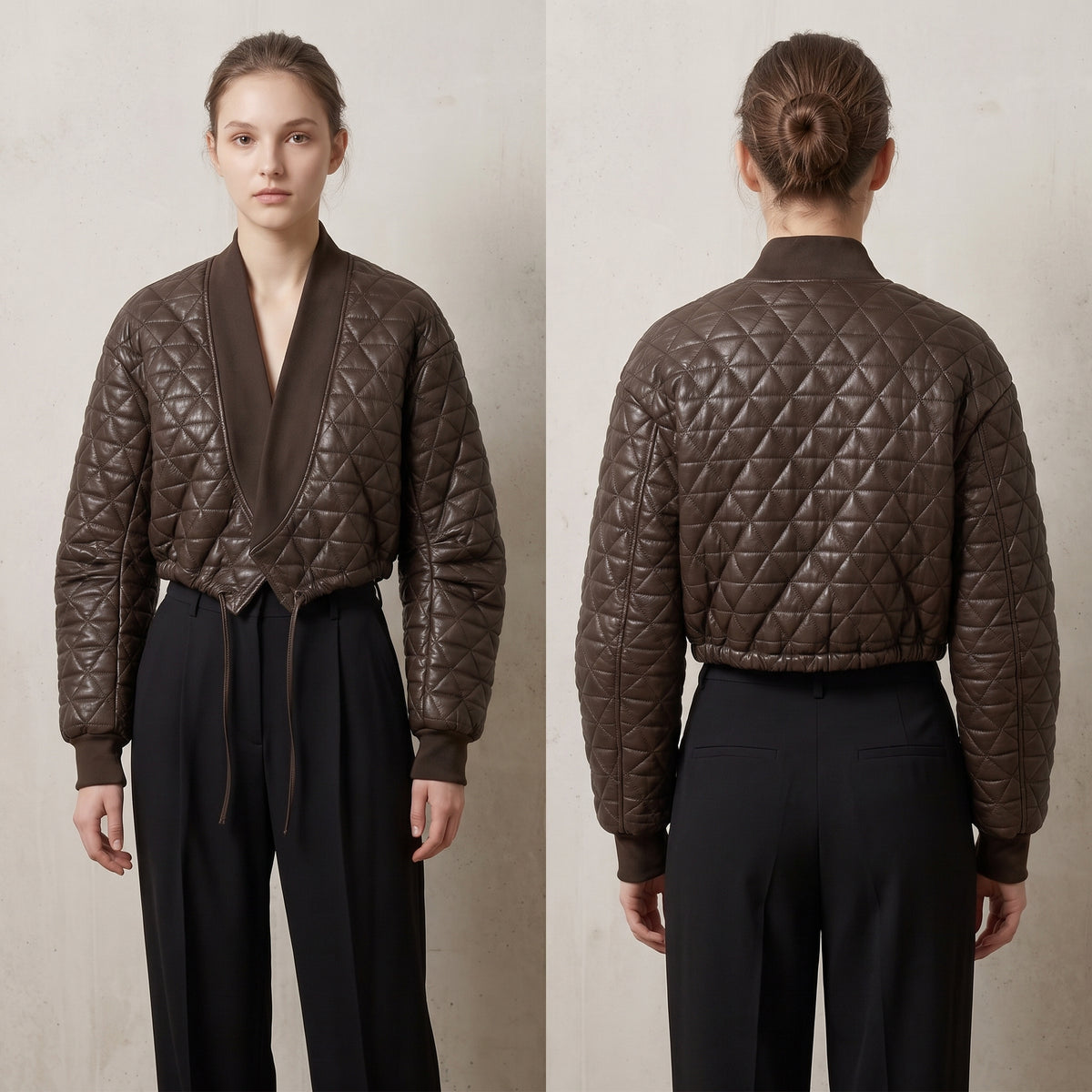 Quilted Cropped Jacket