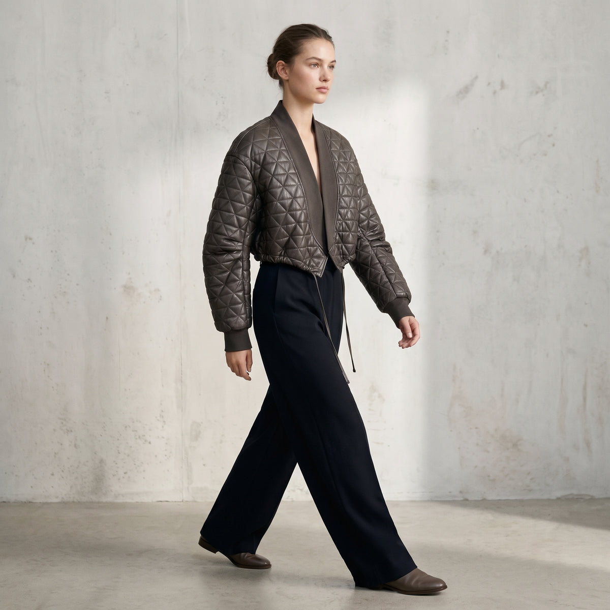 Quilted Cropped Jacket