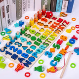 Wooden Alphabet & Number Puzzle Board for Kids