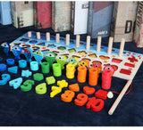 Wooden Alphabet & Number Puzzle Board for Kids