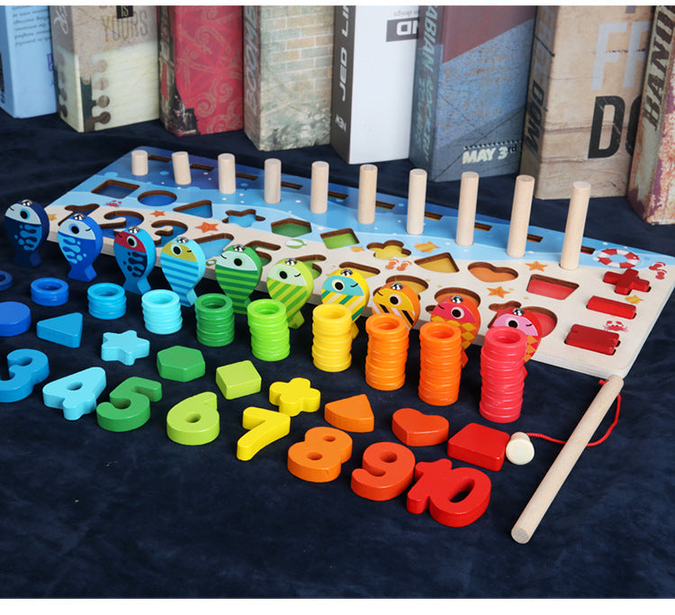 Wooden Alphabet & Number Puzzle Board for Kids