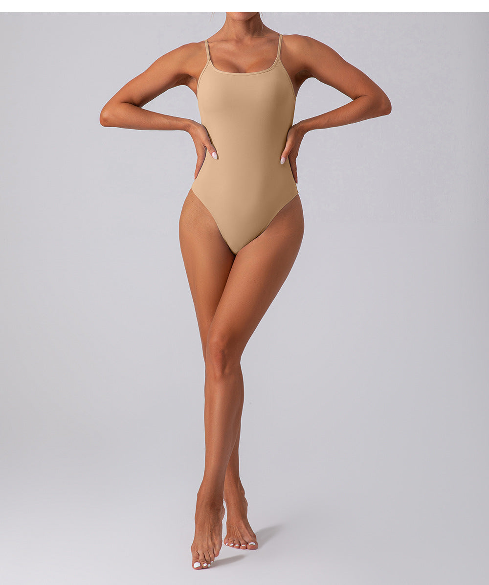 Women’s Slim Fit Triangle Yoga Jumpsuit | Stretchy Workout & Activewea