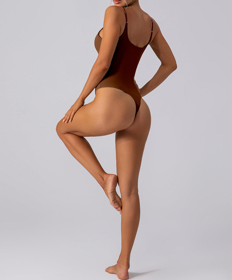 Women’s Slim Fit Triangle Yoga Jumpsuit | Stretchy Workout & Activewea