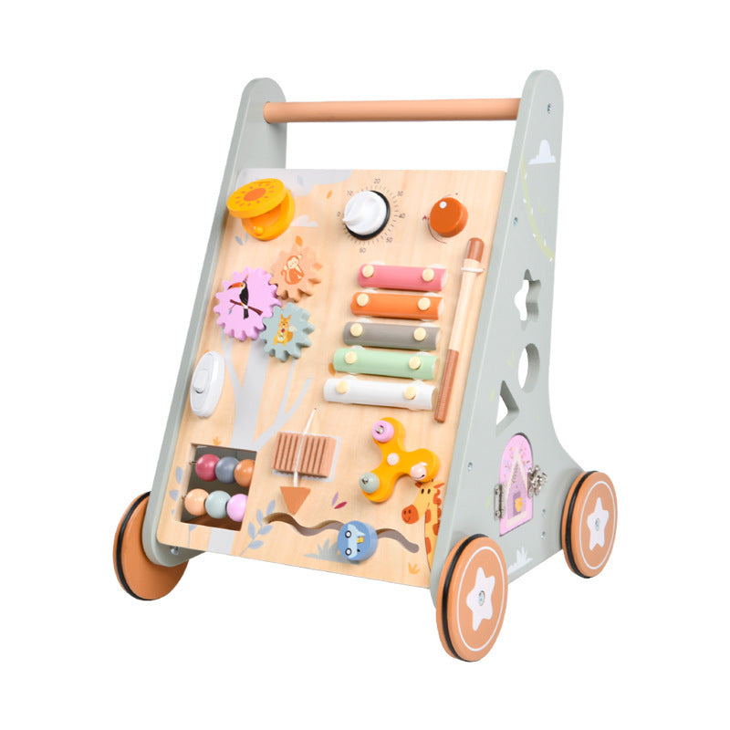 Wooden Early Education Multi-functional Walker