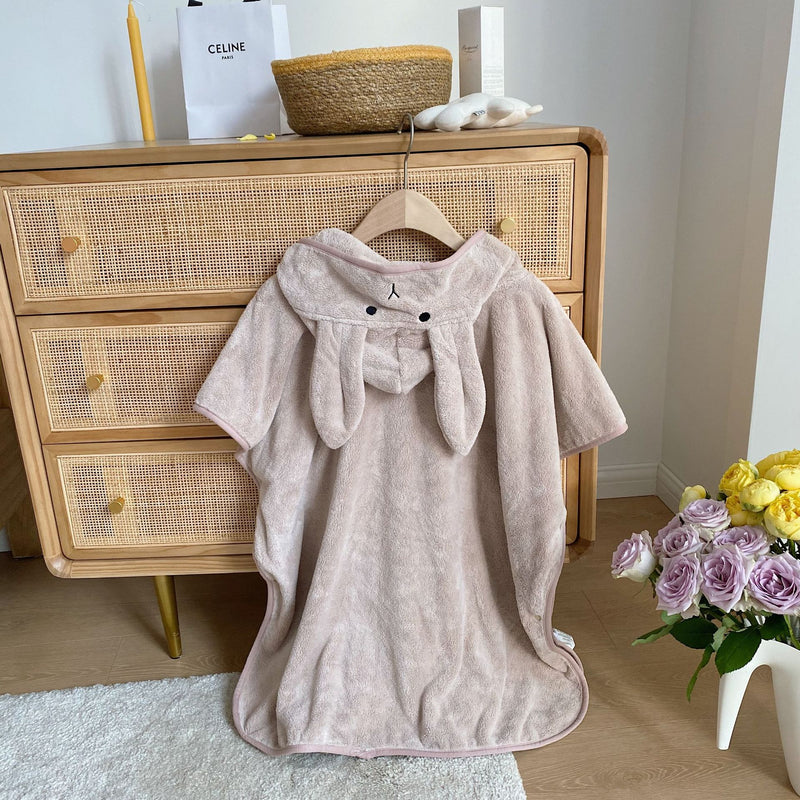 Rabbit Ears Hooded Baby Bath Towel Robe