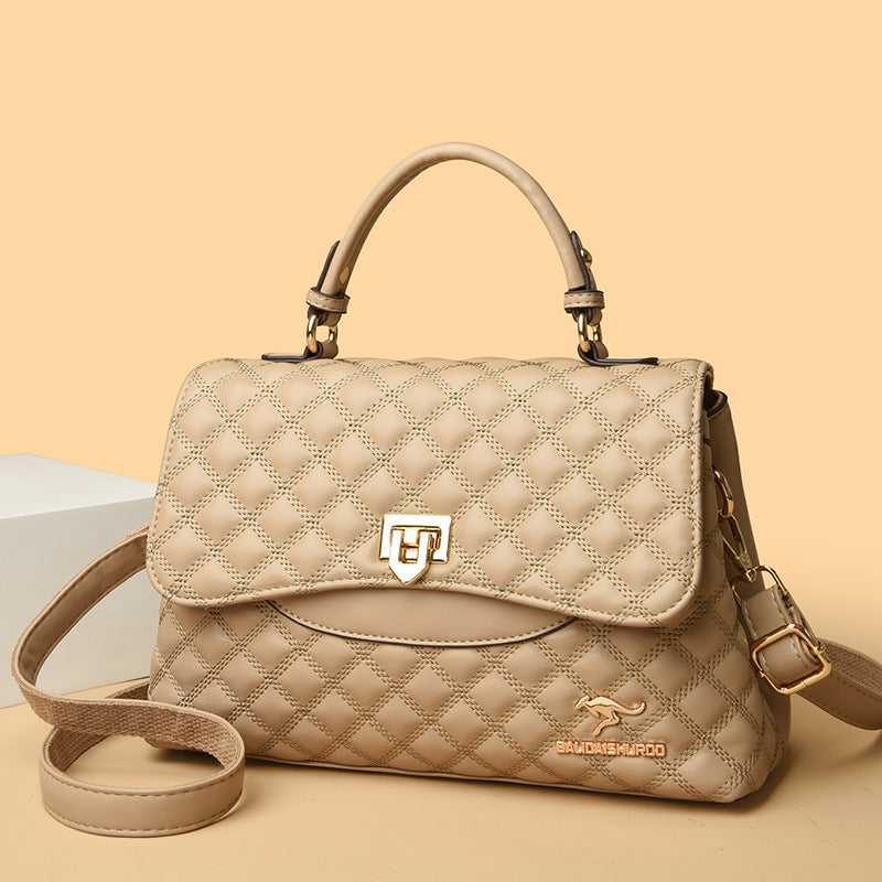 Women's Diamond Quilted Crossbody Shoulder Bag