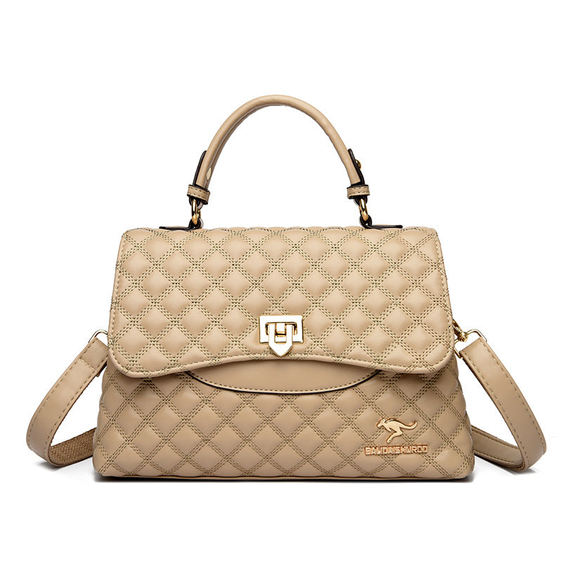 Women's Diamond Quilted Crossbody Shoulder Bag