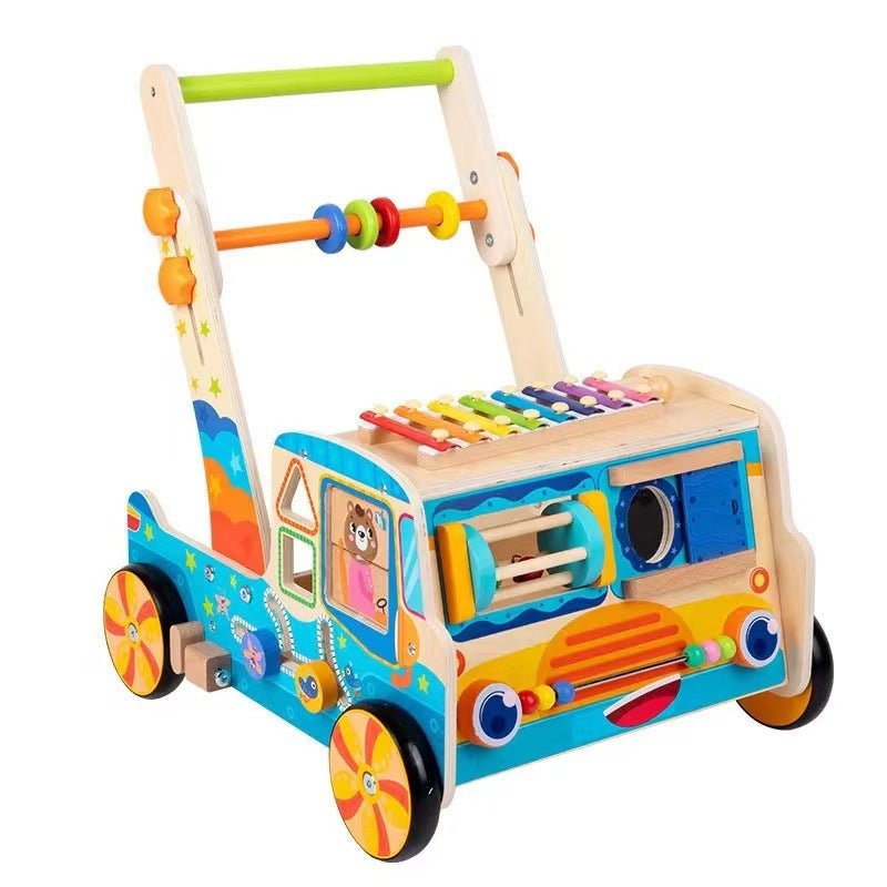 Wooden Early Education Multi-functional Walker