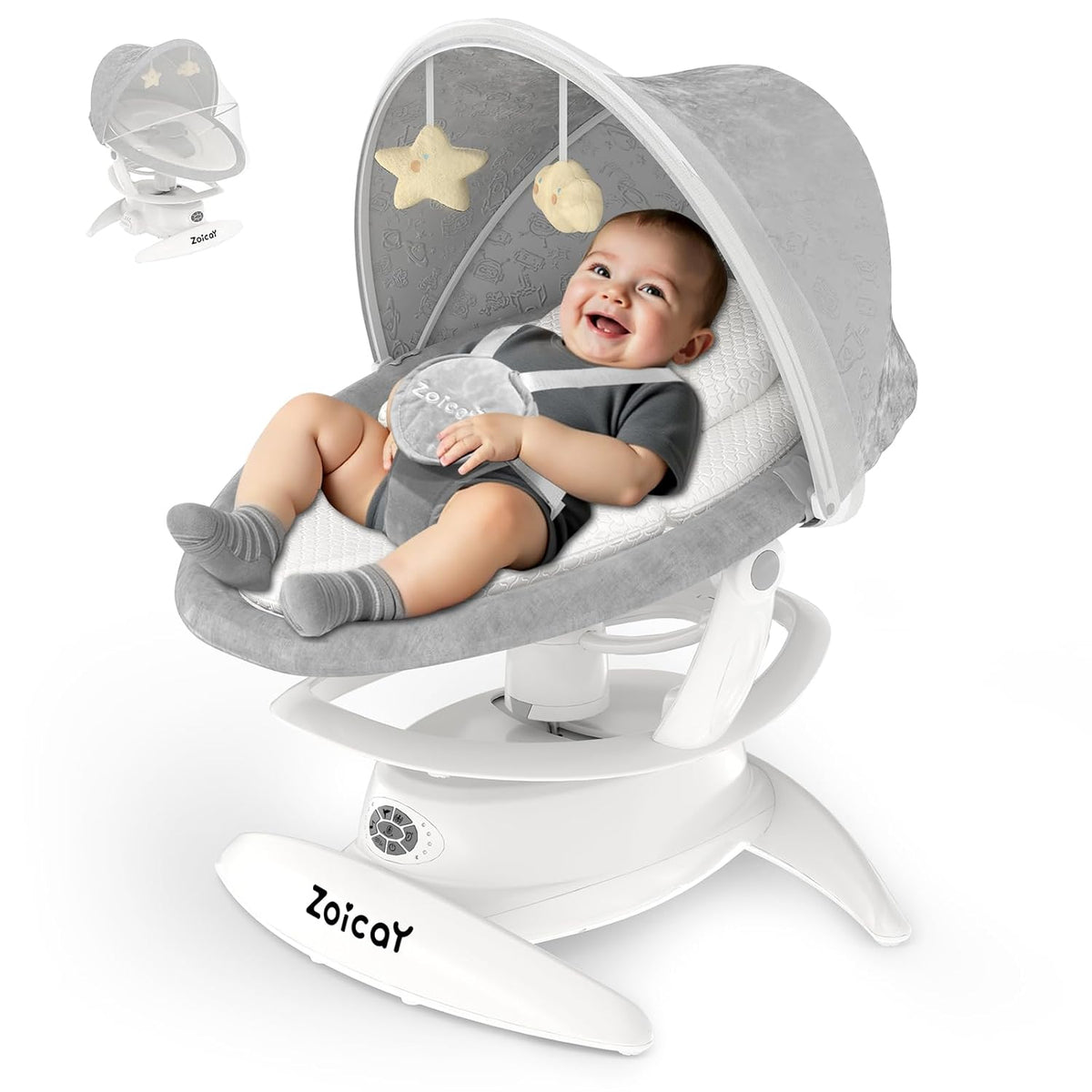 Electric Baby Swing with Motion Detection