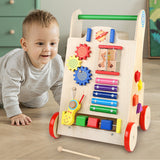 Wooden Early Education Multi-functional Walker