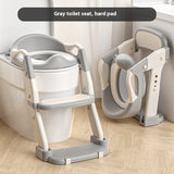 3-in-1 Kids Potty Training Toilet Seat with Ladder – Portable Children’s Toilet Trainer