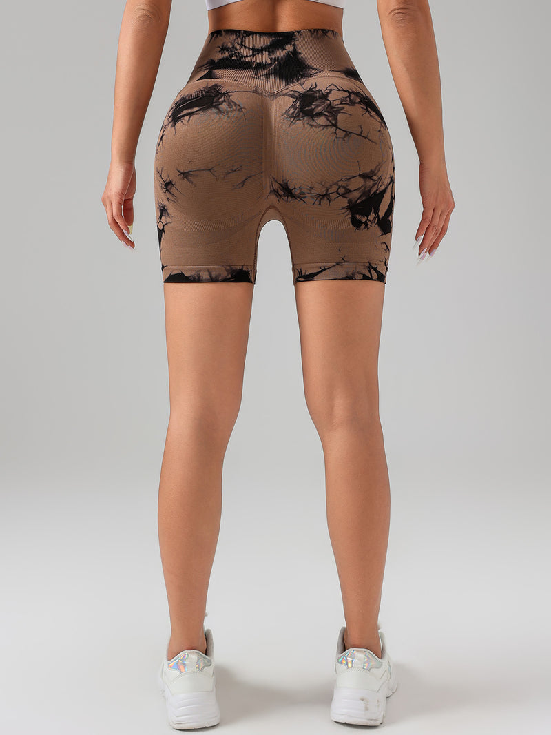 Women’s Tie-Dye Button Shorts – Casual Spring & Summer Everyday Athletic Shorts