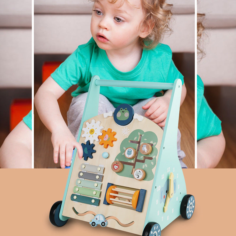 Wooden Early Education Multi-functional Walker