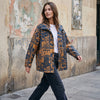Oversized Lapel Wool Blend Jacket