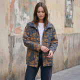 Oversized Lapel Wool Blend Jacket