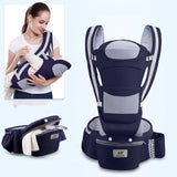 3-in-1 Ergonomic Baby Carrier with Hip Seat