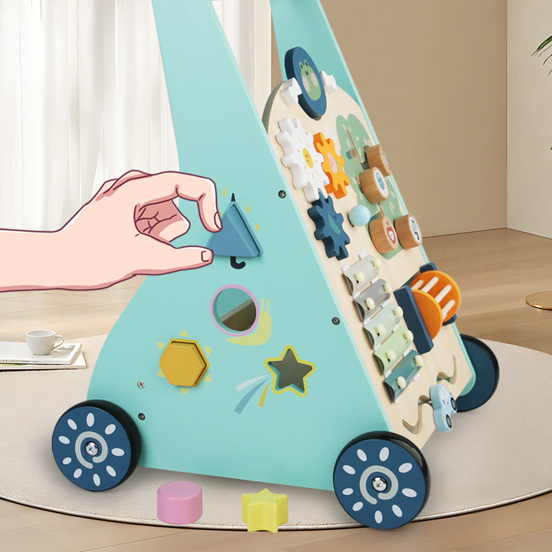 Wooden Early Education Multi-functional Walker