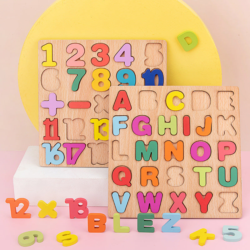 Wooden Animal Alphabet Puzzle Board