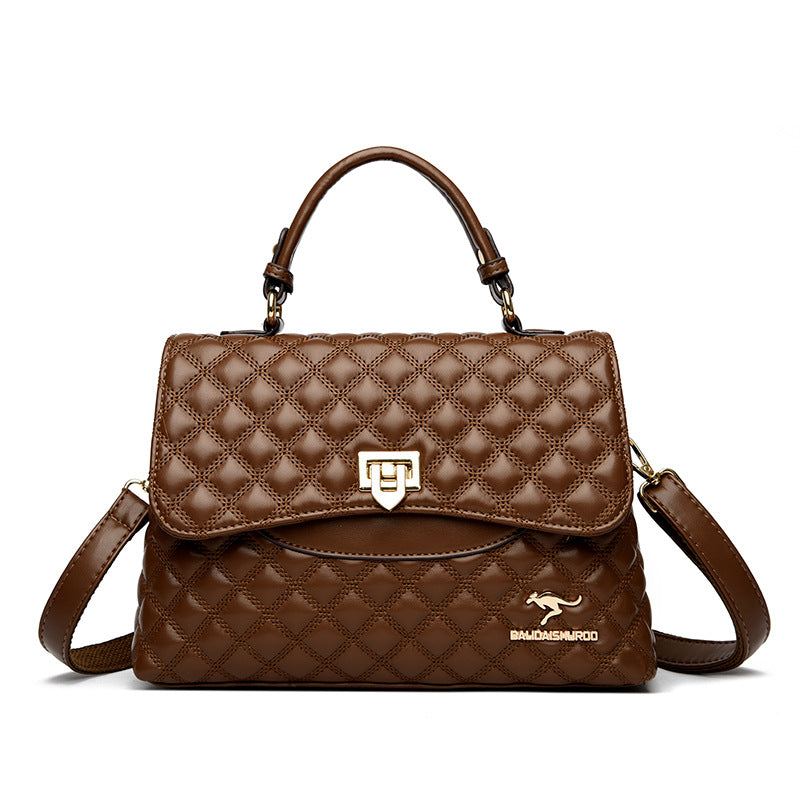 Women's Diamond Quilted Crossbody Shoulder Bag