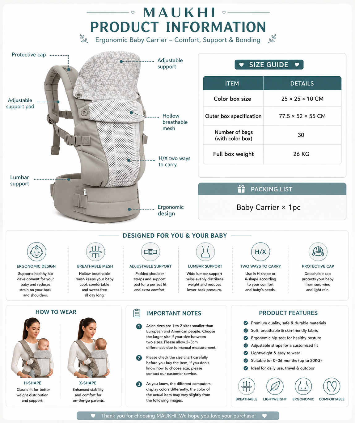 Ergonomic Baby Hip Seat Carrier
