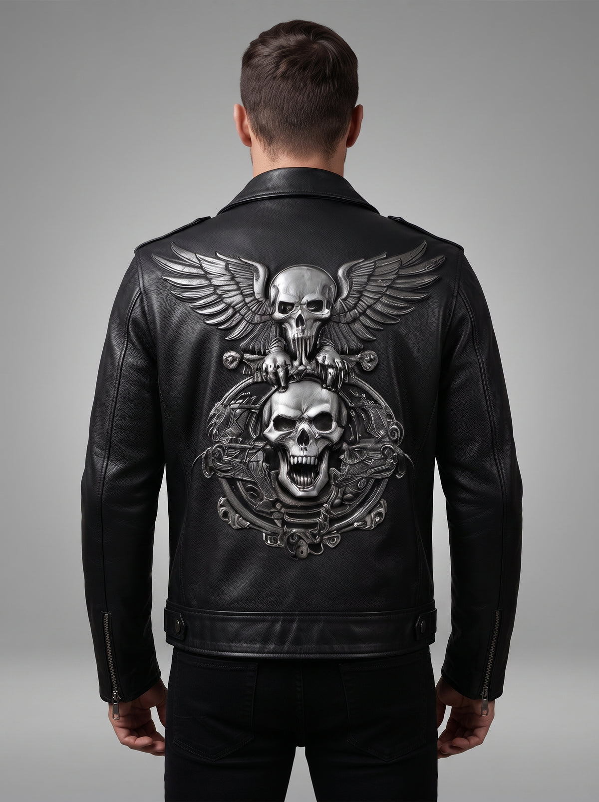 Skull Rider Biker Jacket