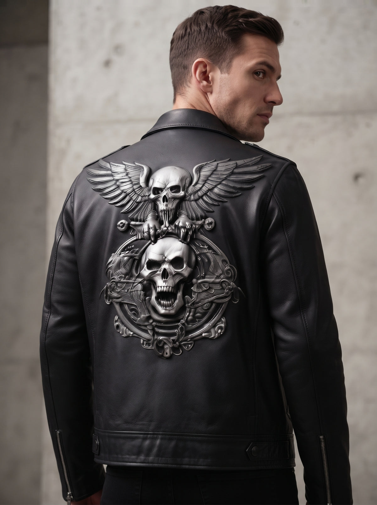 Skull Rider Biker Jacket