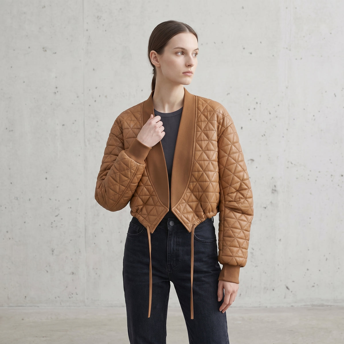 Quilted Cropped Jacket