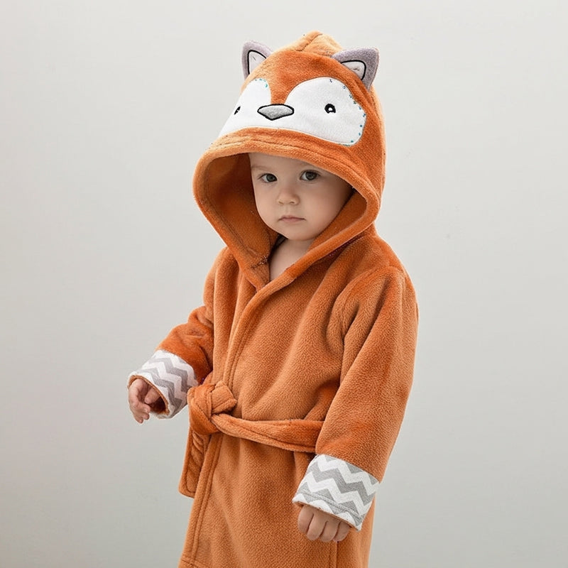 Baby Animal Hooded Bath Towel Robe