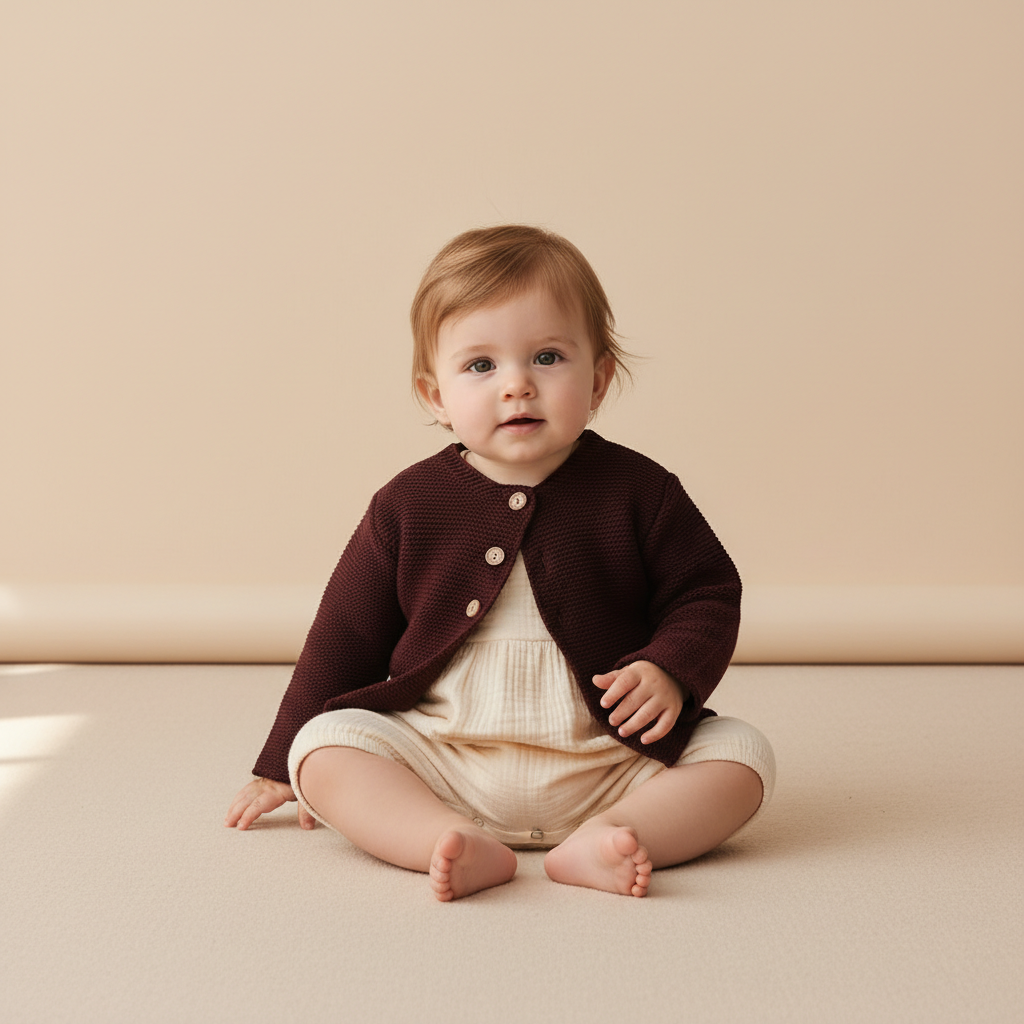 Infant Baby Knitted Cotton Cardigan Coat
