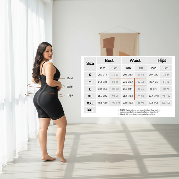 Women’s One-Piece Corset Shapewear with Chest Stitching Zipper – Seamless Nylon Support Bodysuit